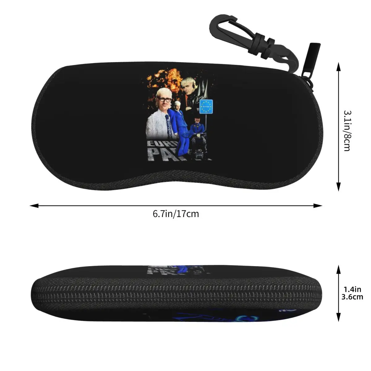 Joost Klein Eurovisions Song Contest Shell Glasses Case صندوق نظارات شمسية محمول للنساء والرجال حقيبة نظارات ناعمة