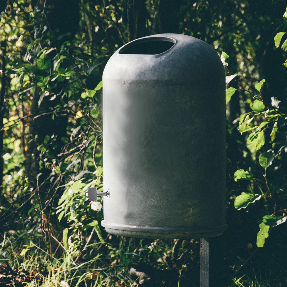 

2 set Triangular Slot Locks Outdoor Trash Can Set Triangle Trashcan Supplies Slot Lock Kit For Animals Waste Bin Lock Accessory