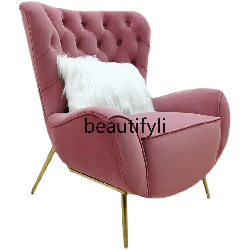 

Light luxury single sofa chair lazy leisure chair