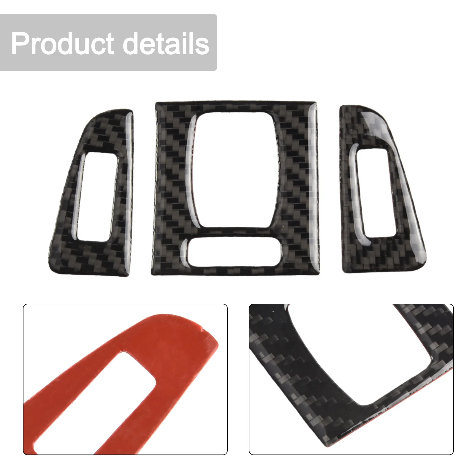 Vehicle Interior Decoration Size NO Carbon Fiber Trim Sleek Finish Stylish Design Anti-corrosion Dirt-resistant