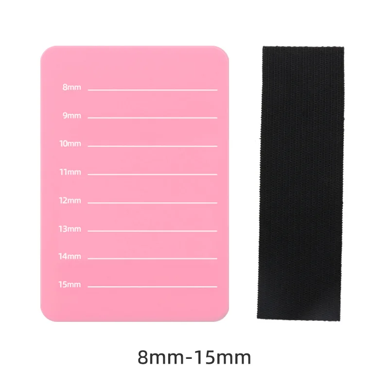 1pcs Acrylic Eyelash Extension Organizer Pallet False Lash Stand Tile Palette Eyelash Holder with Belt Graft Lash Scale Tools