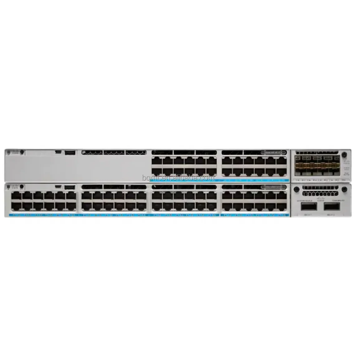 C9300-48P-E Brand New Catalyst 9300 Series 48 Port Poe Stackable Layer 3 Managed Cisco Switch SFP Slots 1 Year QoS