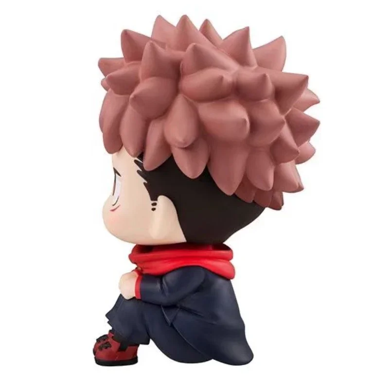 Patung kecil Anime Jujutsu Kasen mainan Model koleksi PVC Dekorasi Q 10.5cm figur Kawaii Itadori Yuji