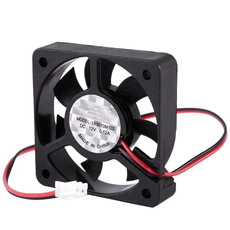 50mm 12V 2Pin 4000RPM แขนแบริ่ง PC เคส CPU Cooler พัดลมระบายความร้อน