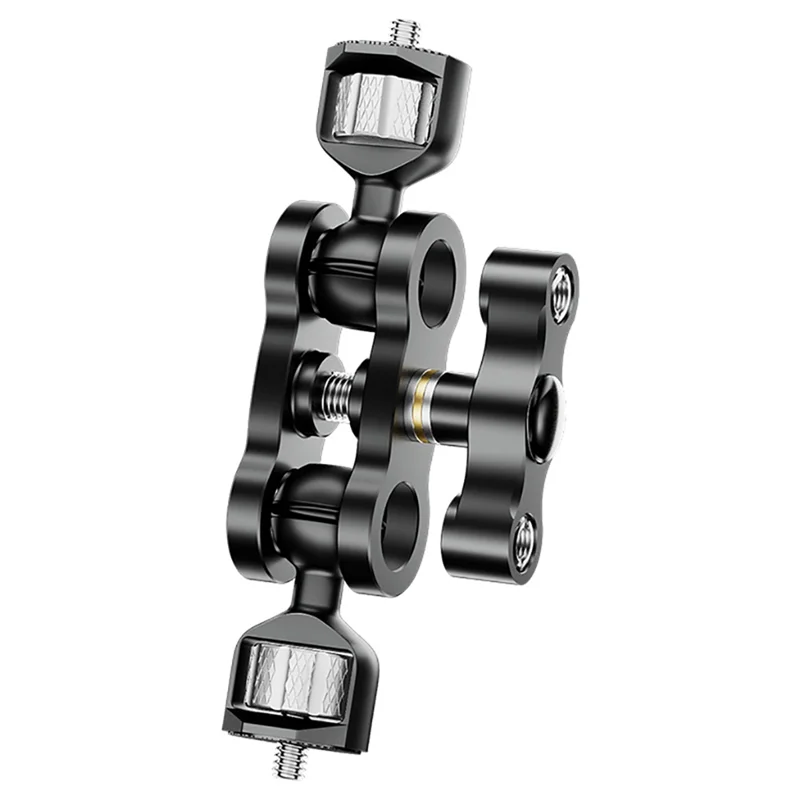 AS95-Double Ball Head Magic Arm 360 Ballheads With 1/4Inch Screw For Camera Monitor Light Microphone Gimbal Cage Mount