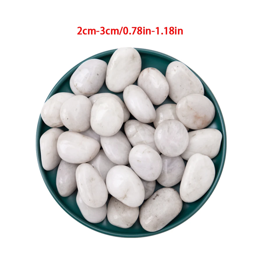 350/500g High Polished Natural Pebbles Indoor Outdoor Garden Courtyard Fish Tank Aquariums Horticultural Decoration Stone XJM