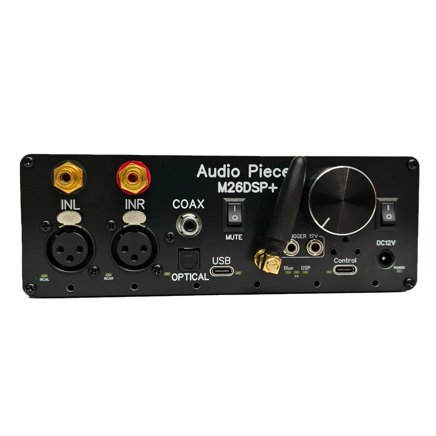 M26dsp Adau1452 Audio Processor 2 In 6 Out Usb Qcc3095 Xlr/rca Coaxial /fiber Input