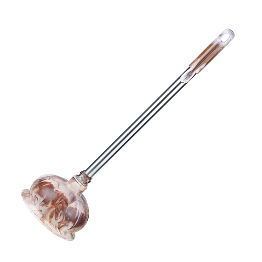 

Toilet Unclog Plunger Heavy Duty Multi Purpose Drain Cleaner Long Handle Suction Tool Stainless Steel Rubber Practical Bathrooms