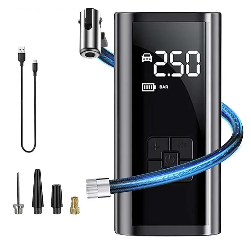 Car Air Pump Wireless Protable Car Air Compressor 150PSI Tire Inflation Pump for Motorcycle Bicycle Car Tire Ball Inflator
