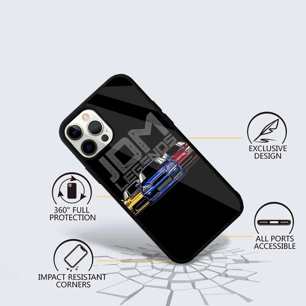 RX7 JDM Legends Cars Phone Case For iPhone 15,14,13,12,11,Plus,Pro,Max Mini Magsafe Magnetic Wireless Charging