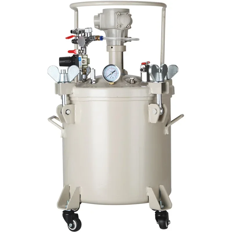 

40 L Pneumatic Paint Pressure Cooker Automatic Stir Paint Paint Pressure Cooker Tank with Aerodynamic Hybrid Stirrer Sprayer