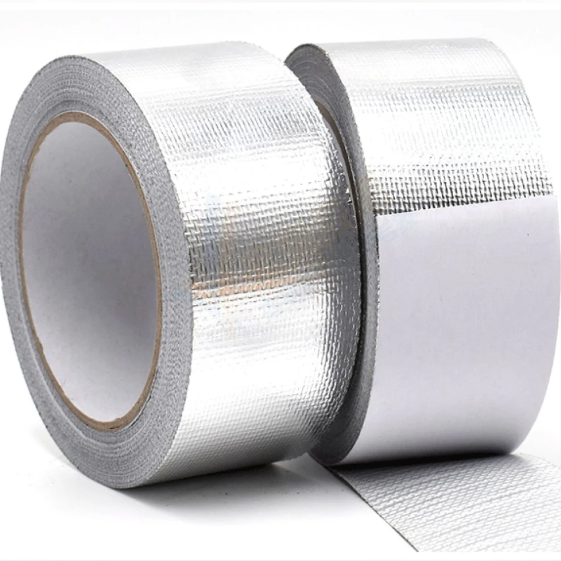 Thickness Aluminum Foil Adhesive Tape Fireproof Heat Resistant Conductive Tape High Viscosity Moisture Proof Self Adhesive Tape image 3