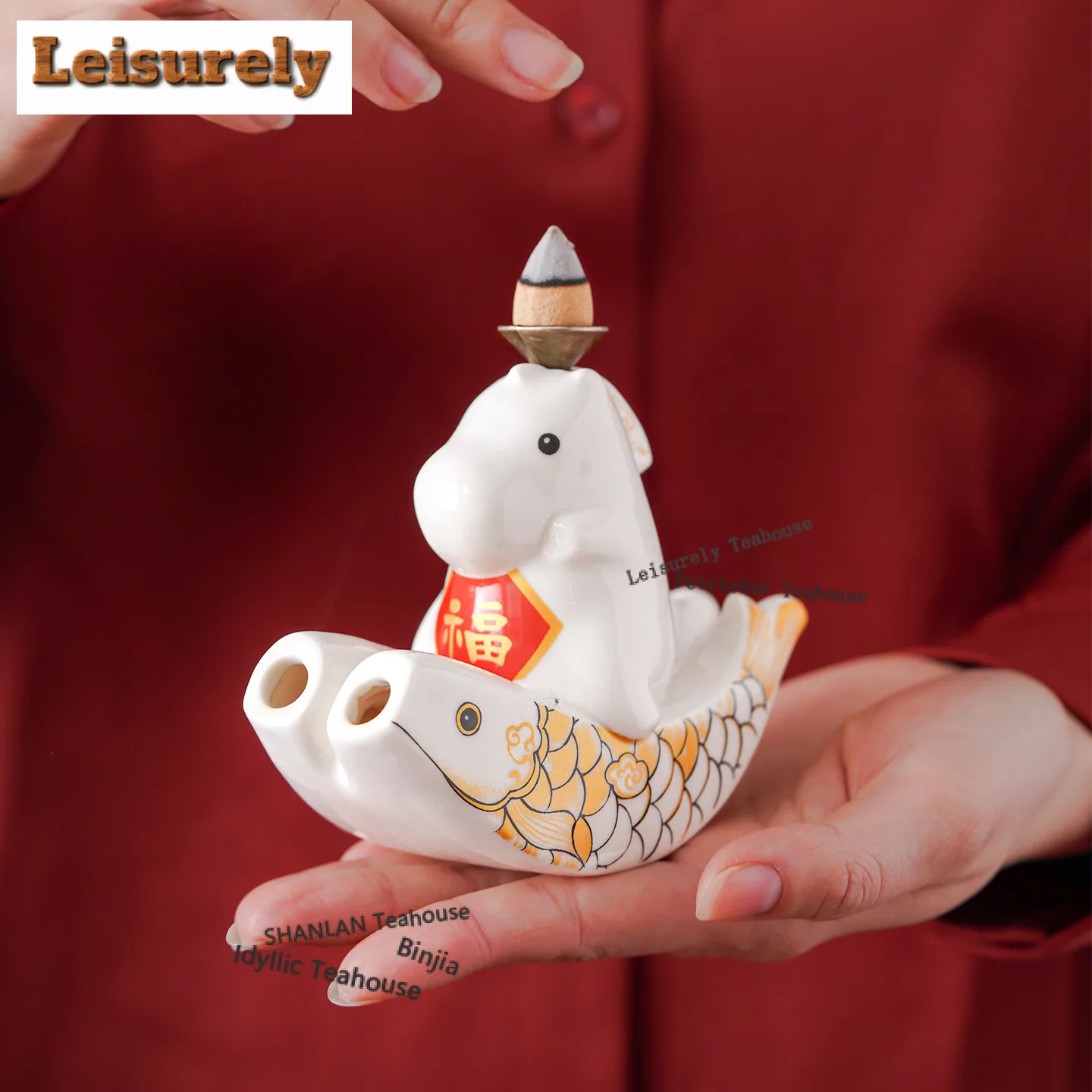 Cute Horse Incense Holder Mist Smoking Steamers Incense Burners Aromatherapy Smell Distributor Censer Home Accessories Craft