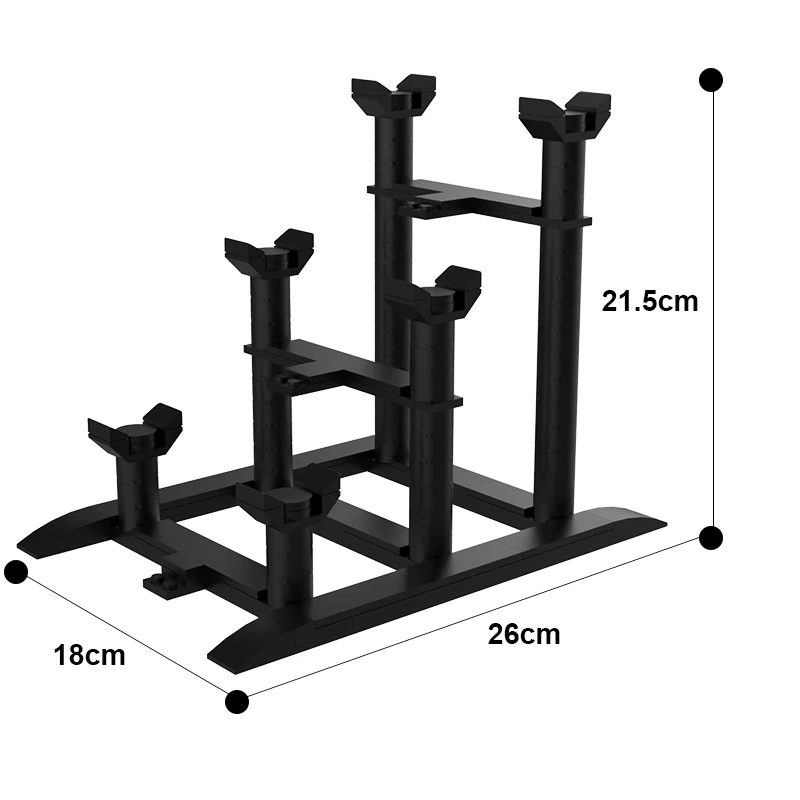 Gobricks Display Lightsaber Stand 3 Building Blocks For 5006290 40483 and All Space War Lightsabered Series Bricks Bracket Gift