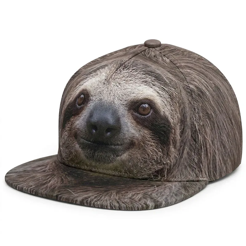 Sloth Custom Baseball Caps Slowpoke Sleepy Snuggles Cuddles Geschenk Hip Hop Hut Trucker Flat Brim Verstellbar Mode Outdoor Unisex