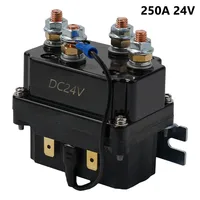 1 Uds 24V 250A relé de solenoide de cabrestante relé de Contactor magnético Control remoto inalámbrico para 9000lb SUV/UTV Control de cabrestante