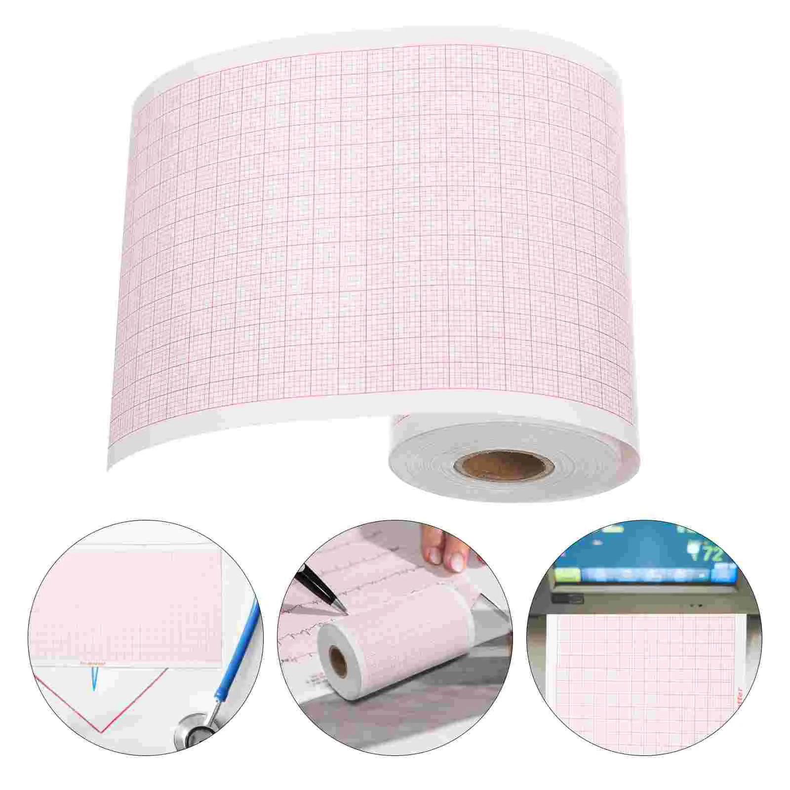 Electrocardiogram Cardiac Paper Pad Blank Refills Doilies Medical Heart Monitoring System Chart for Doctors Thermal