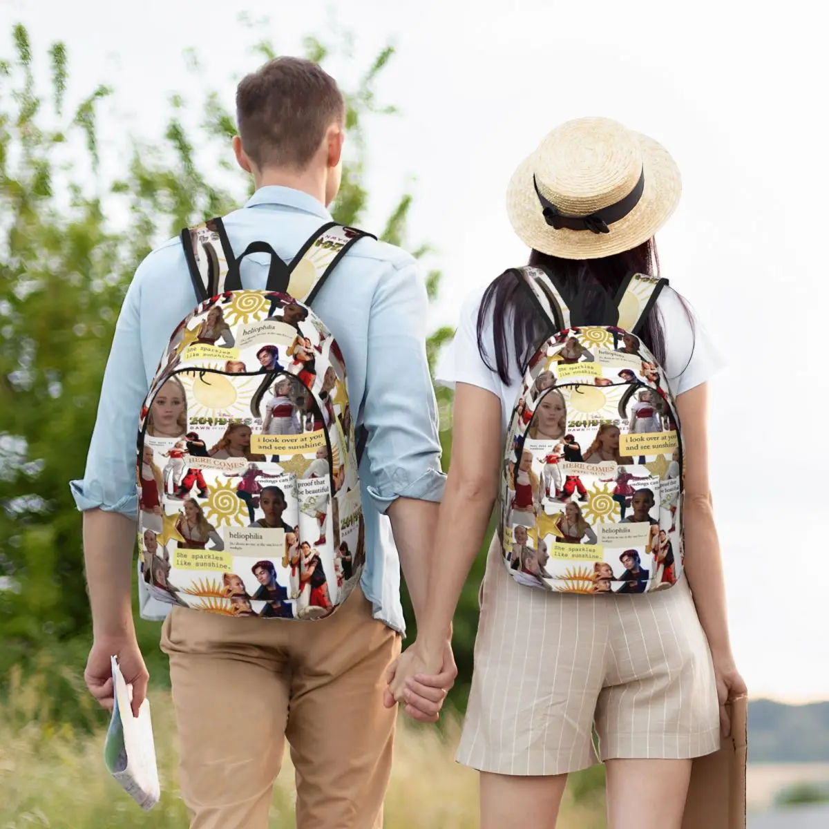 الزومبي 4 فجر مصاصي الدماء حقيبة ظهر عادية في الهواء الطلق طالب الأعمال نوفا فيكتور Daypack الرجال النساء كمبيوتر محمول حقيبة قماش قنب