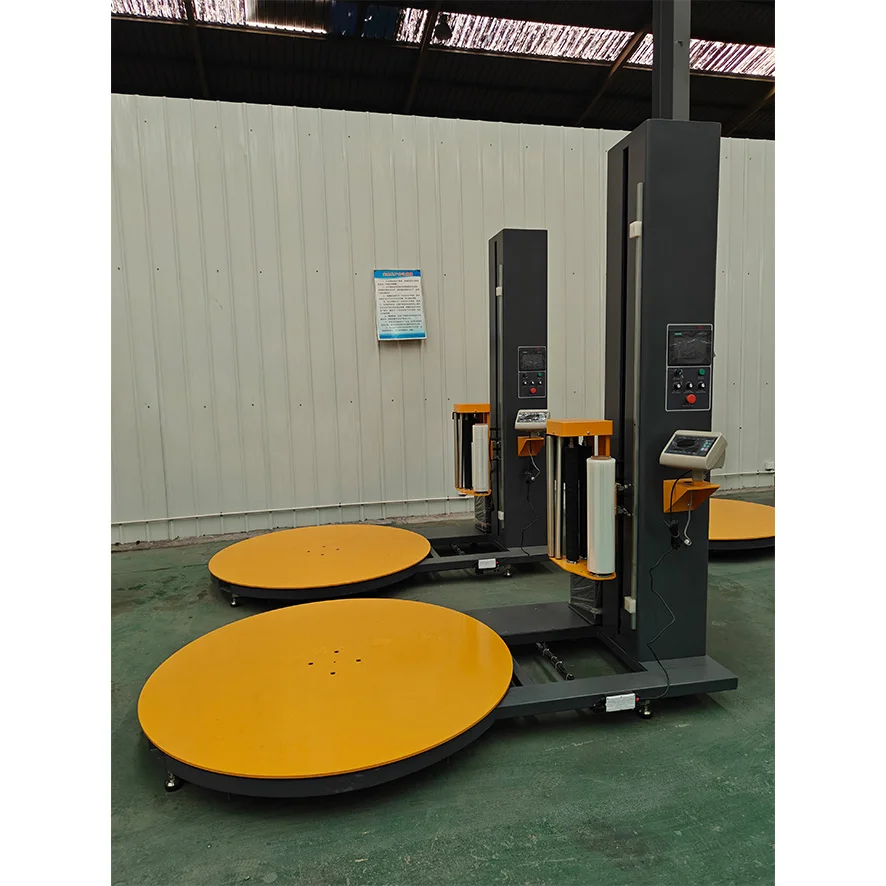 New Plastic Wrapping Film Packaging Machine Pallet Wrapping Machine with Safety Protection Device for Reliable Daily Operation