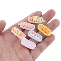 10pcs Bento Lunch Box Cookies Charms For Pendant DIY Earrings Necklace Jewelry Accessories Finding