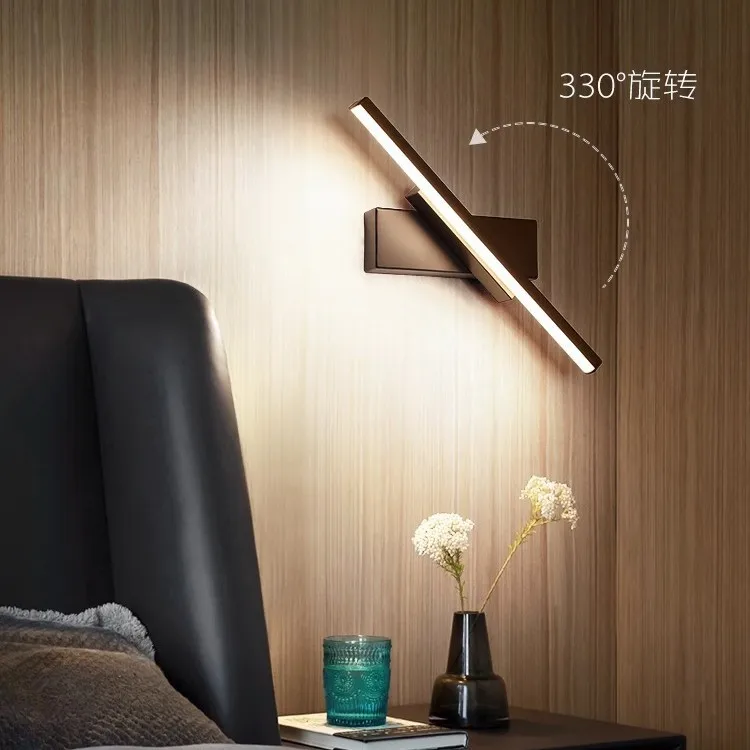 

Adjustable Angle Bedroom Bedside Lamp, Simple Living Room Background Wall, Corridor Staircase Lamp, Bedroom Wall Lamp