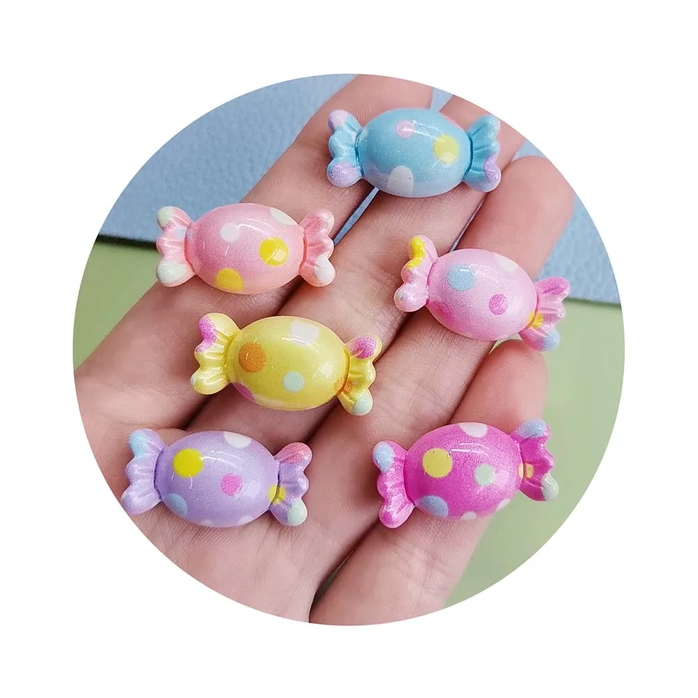 Cute Slime Mini 13*25mm Candy Series Resin Planar Flat Back Charm Flatback Ornament Jewelry Making Hairwear Accessorie