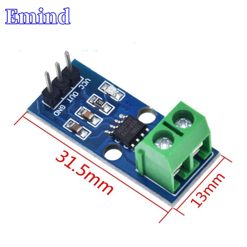 3/10/20/50/100Pcs 5A/20A/30A Range ACS712 Module Current Sensor Module ACS712ELC Chip Onboard Power Indicator