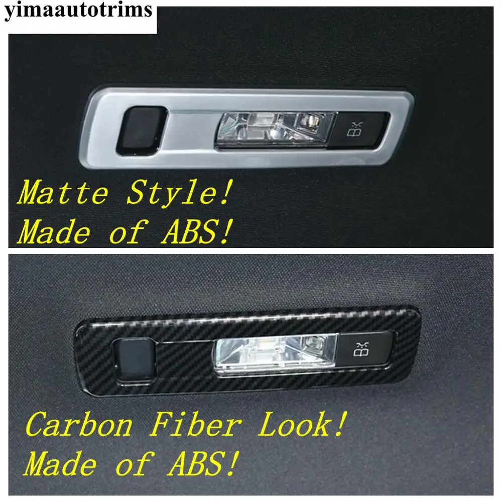 

Rear Reading Lights Lamps Frame Cover Trim Carbon Fiber / Matte Accessories Interior For Benz A Class W177 A200 A220 2019 - 2024