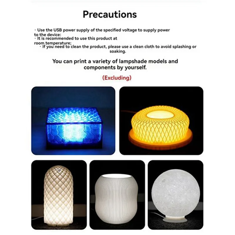 ABAE-For Bambu Lab Led مجموعة مصابيح أجزاء إضاءة قابلة للتعديل الأجهزة لتقوم بها بنفسك نموذج أبيض/ضوء دافئ بارد رقم 3 قطعة متضمنة
