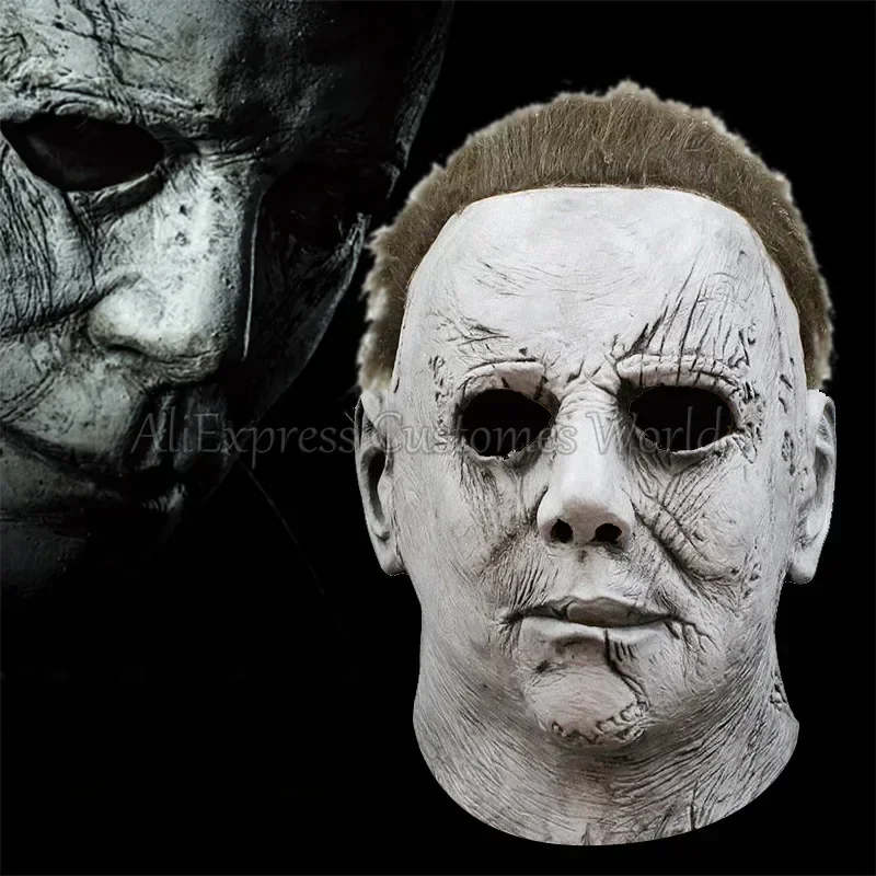 Michael Outfits Halloween Myers Cosplay Costume Anime Bloody Killer for Adult Men Women Cos Jumpsuit Horror Mask Party Costume