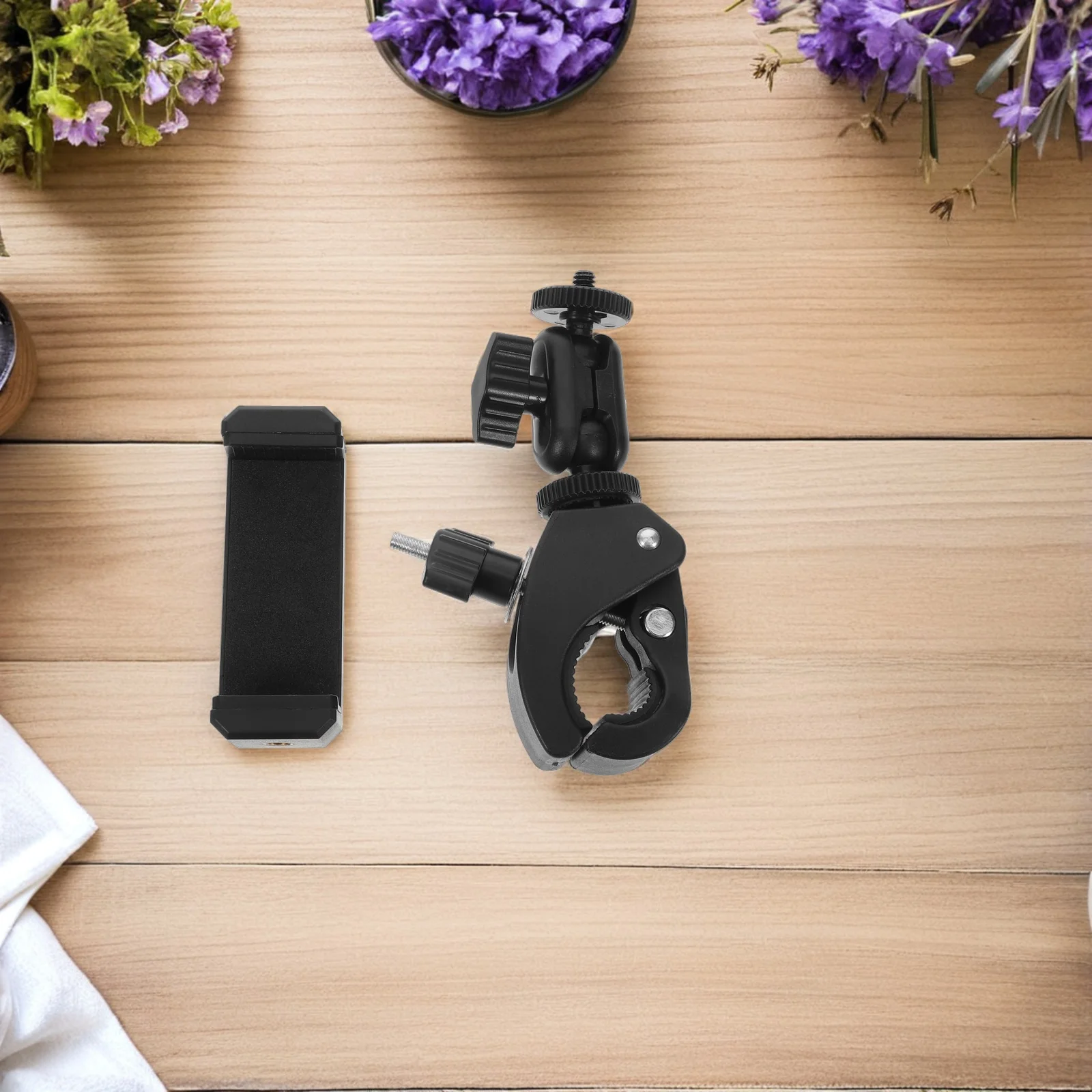 

Clarinet Phone Lyre Adjustable Holder Quick Release Clip for 4.5-7 Inch Mobile 360 Rotation Sheet Music Phone Stand Secure Clamp