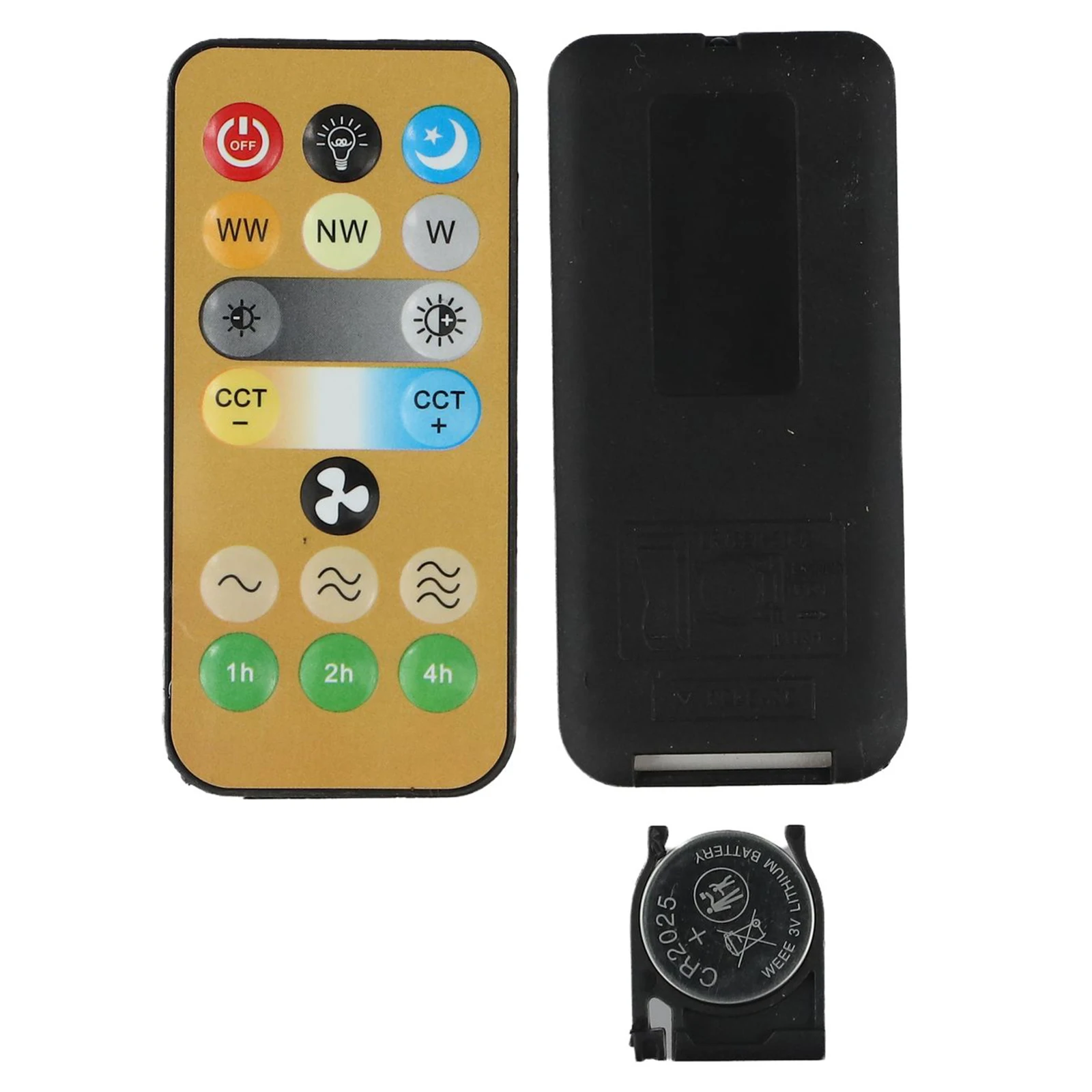 2pcs For E27 Ceiling Fan Wireless Remote Control Replacement For Home Light Fan Adjustable Brightness Fan Speed Timing Remote