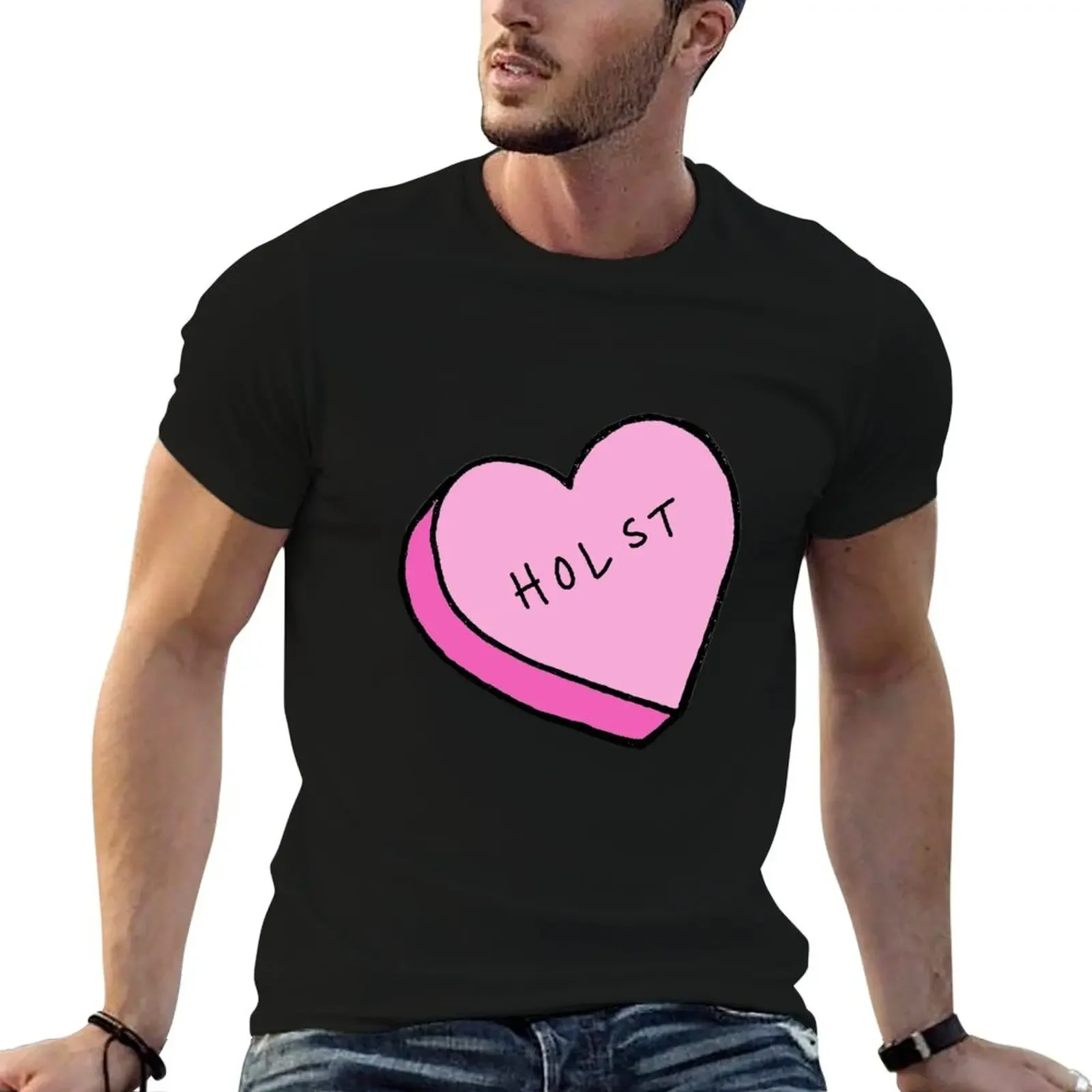 Camiseta de música clásica Gustav Holst Compositor Heart, camisetas gráficas, camiseta gráfica vintage, ropa de talla grande, camisetas para hombre