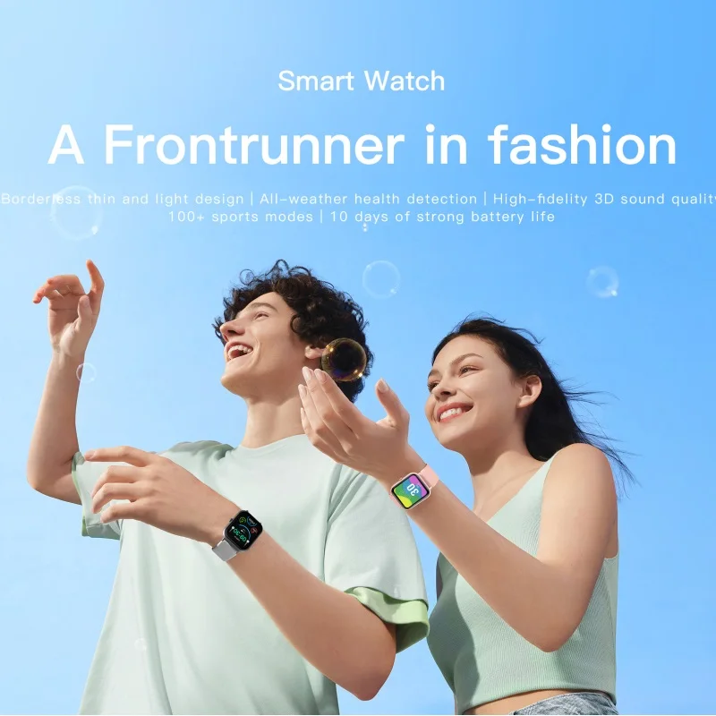 BWSMRIG New Smart Watch Men and Women Fitness Sports Watch Real Pedometer Full Touch Screen Bluetooth Call Digital Smart Watch