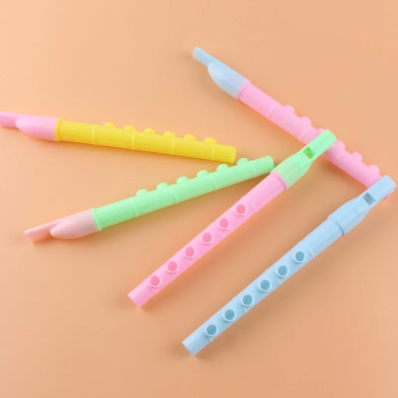 1 pezzo di strumento flauto in plastica colorata con 6 fori, mini clarinetto strumento giocattolo musicale per bambini, regalo giocattolo per bambini