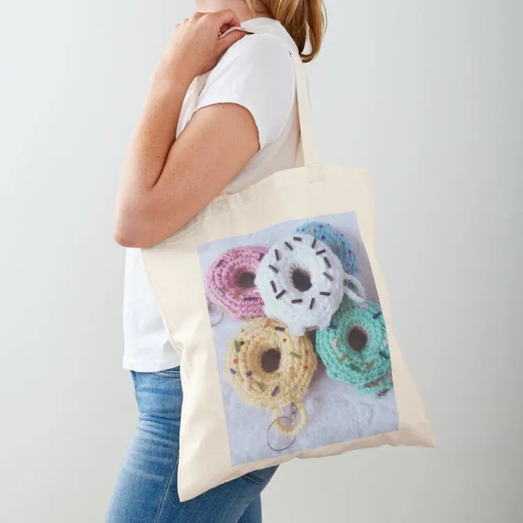 

colored donuts Tote Bag tote bag university canvas tote Lady bags bag for beach