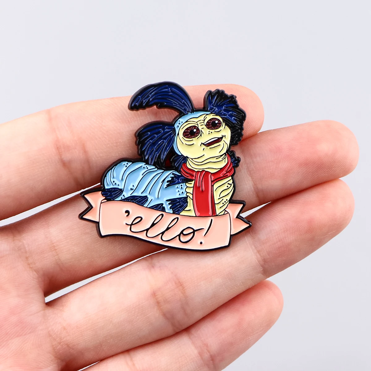 Cute Dog Badge on Backpack Cartoon Ugly Worm Enamel Pin Lapel Pins Brooch for Clothes Cosplay Accessories New Year Gift