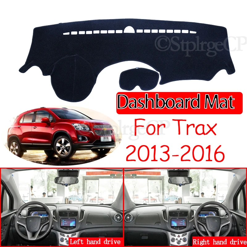 Alfombrilla antideslizante para tablero, cubierta para sombrilla, alfombra para salpicadero, accesorios para coche para Chevrolet Trax Tracker Holden 2013 2014 2015 2016