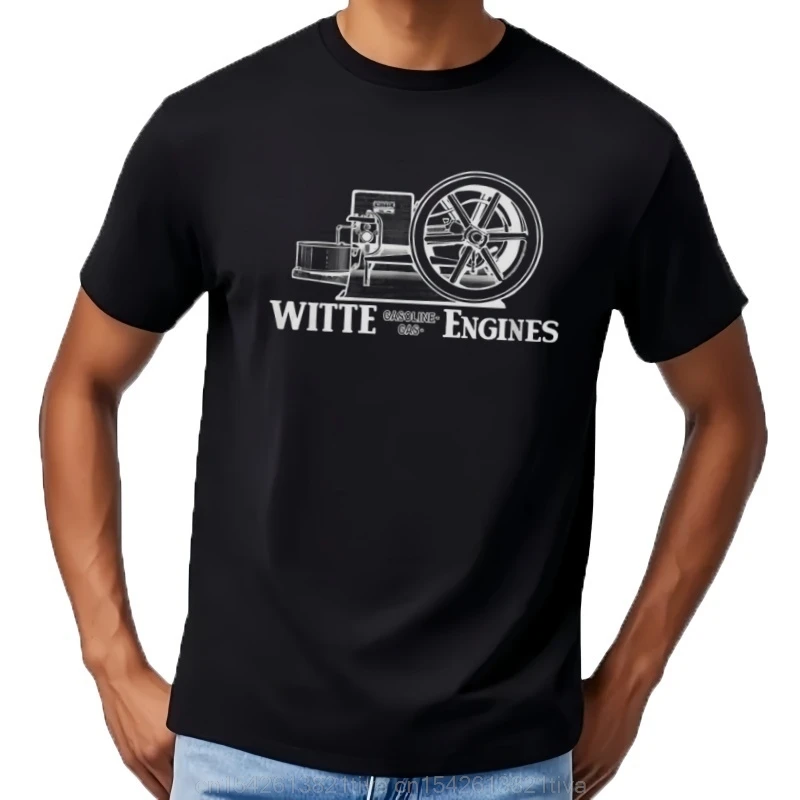 Witte Hit and Miss Gas Farm Engine T-Shirt Made in the Usa Size S to 5xl