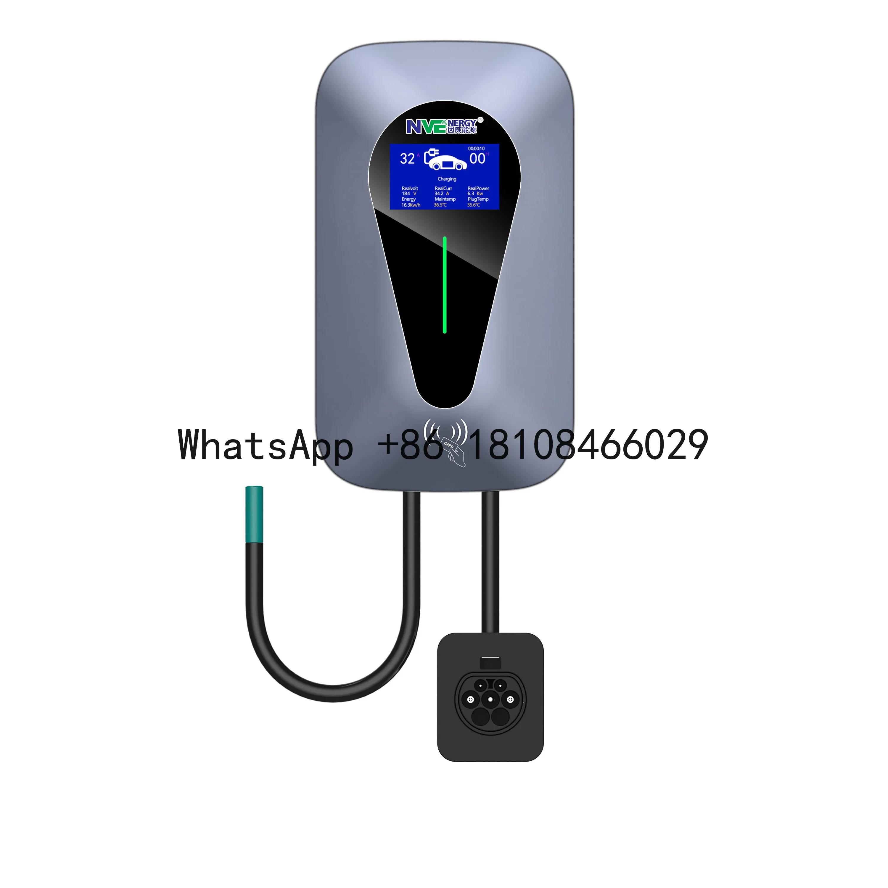 

Invenergy Reliable Pedestal EV Charger with Socket 11kw Charging Station Type2