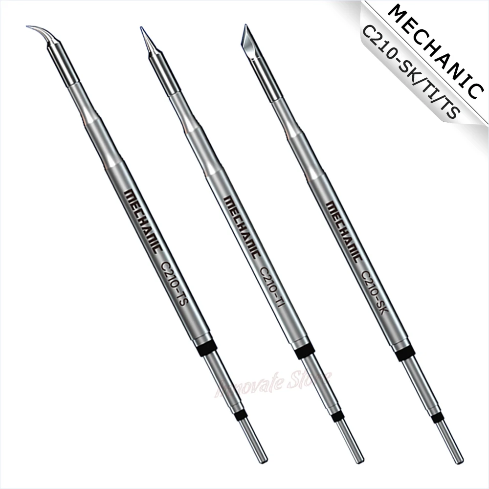

Soldering Iron Tip MECHANIC C210-SK C210-TI C210-TS Integrated Soldering Iron Tip C210 SMD Head for Welding