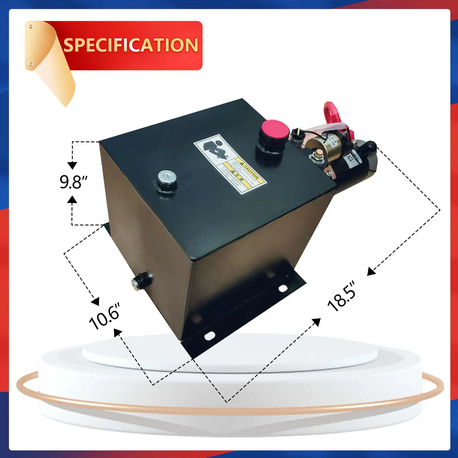 

DC hydraulic power unit, 1.2KW one-way small oil cylinder lifting platform, hydraulic pump station