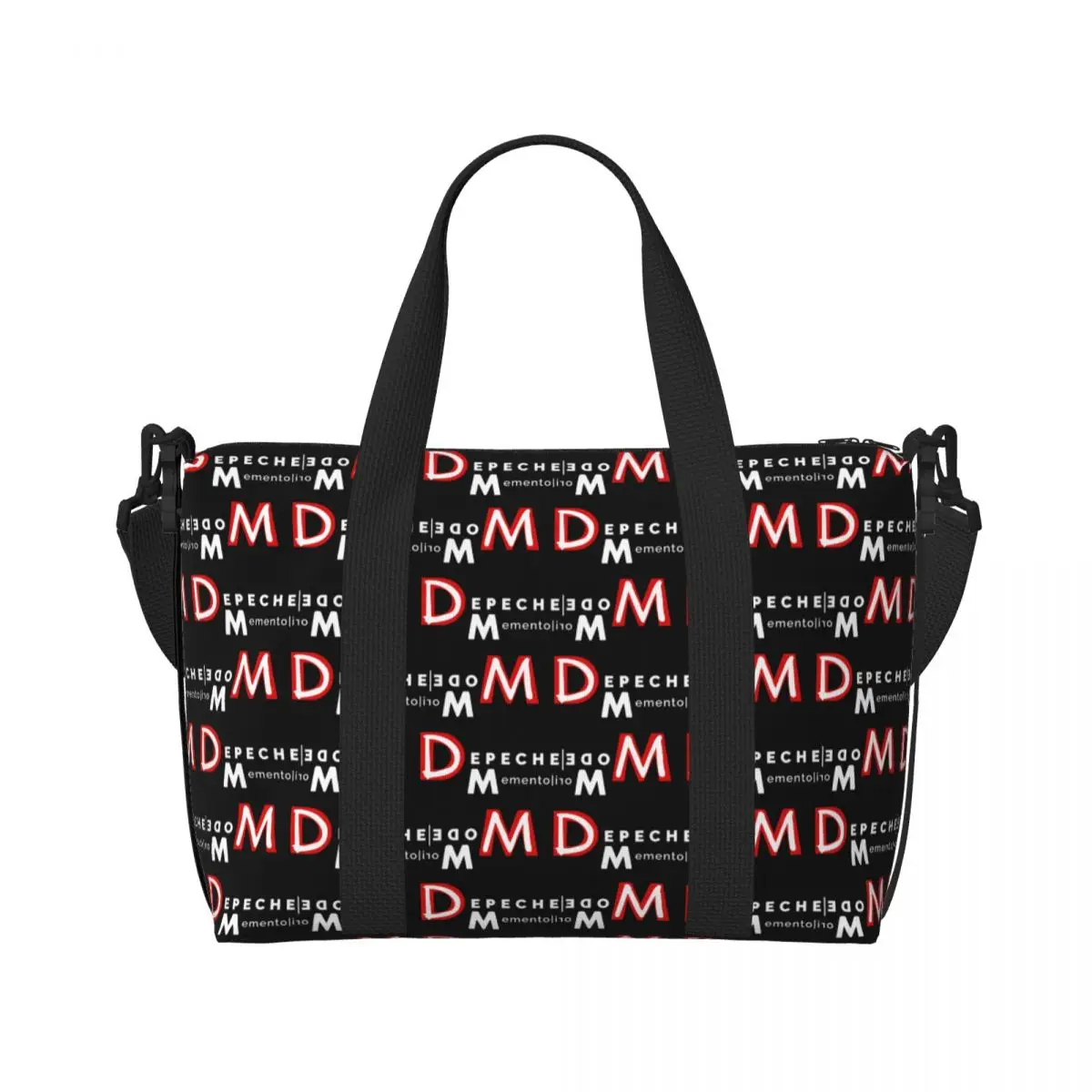 Custom Electronic Rock Depeche Cool Mode Beach Tote Bag Women Large Compartment Gym Beach Travel Bags