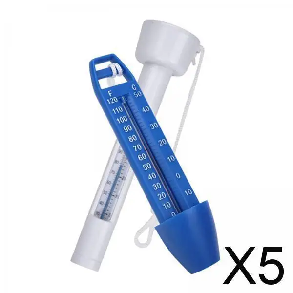 Floating Swimming Pool Thermometer Easy to Store Analog Water Temperature Meter Plastic Scale for Fish Pond and Spa Use