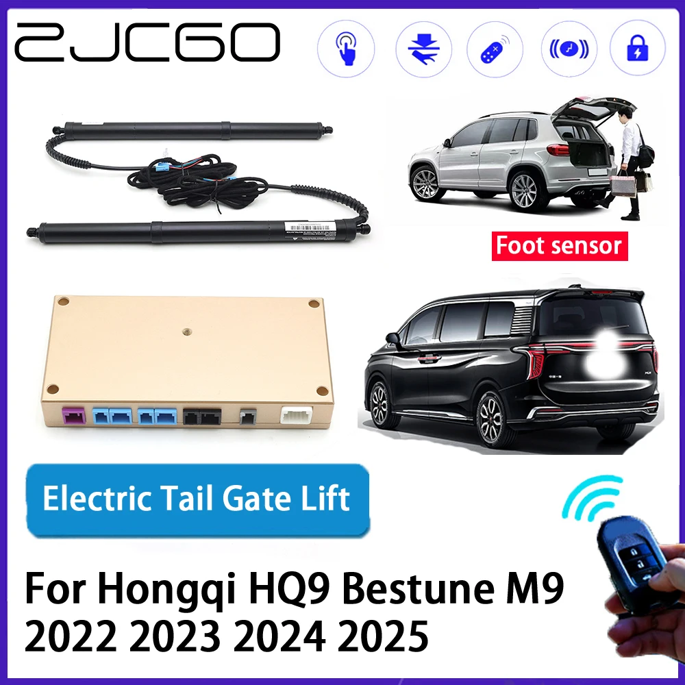 ZJCGO Car Auto Trunk intelligent Electric Tail Gate Lift Automatic Tailgate Opener for Hongqi HQ9 Bestune M9 2022 2023 2024 2025