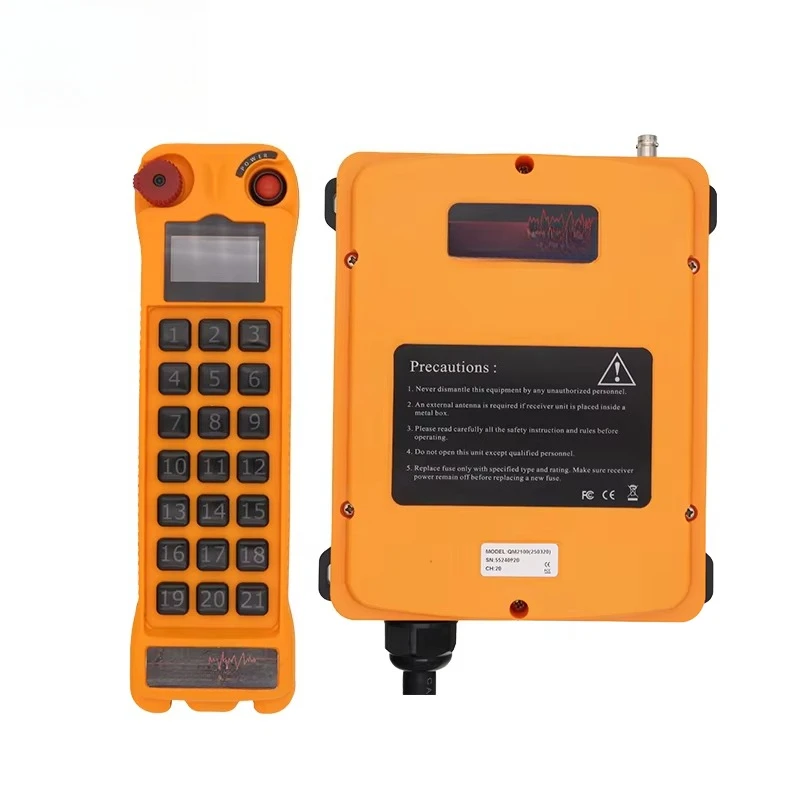 21-Channel single-speed wireless industrial remote control with display