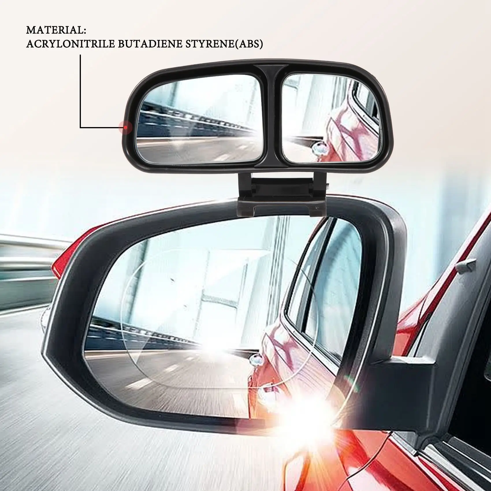 

Innovative 2Pcs Car Adjustable Expand Wide Angle Blind Spot Rear View Mirrors