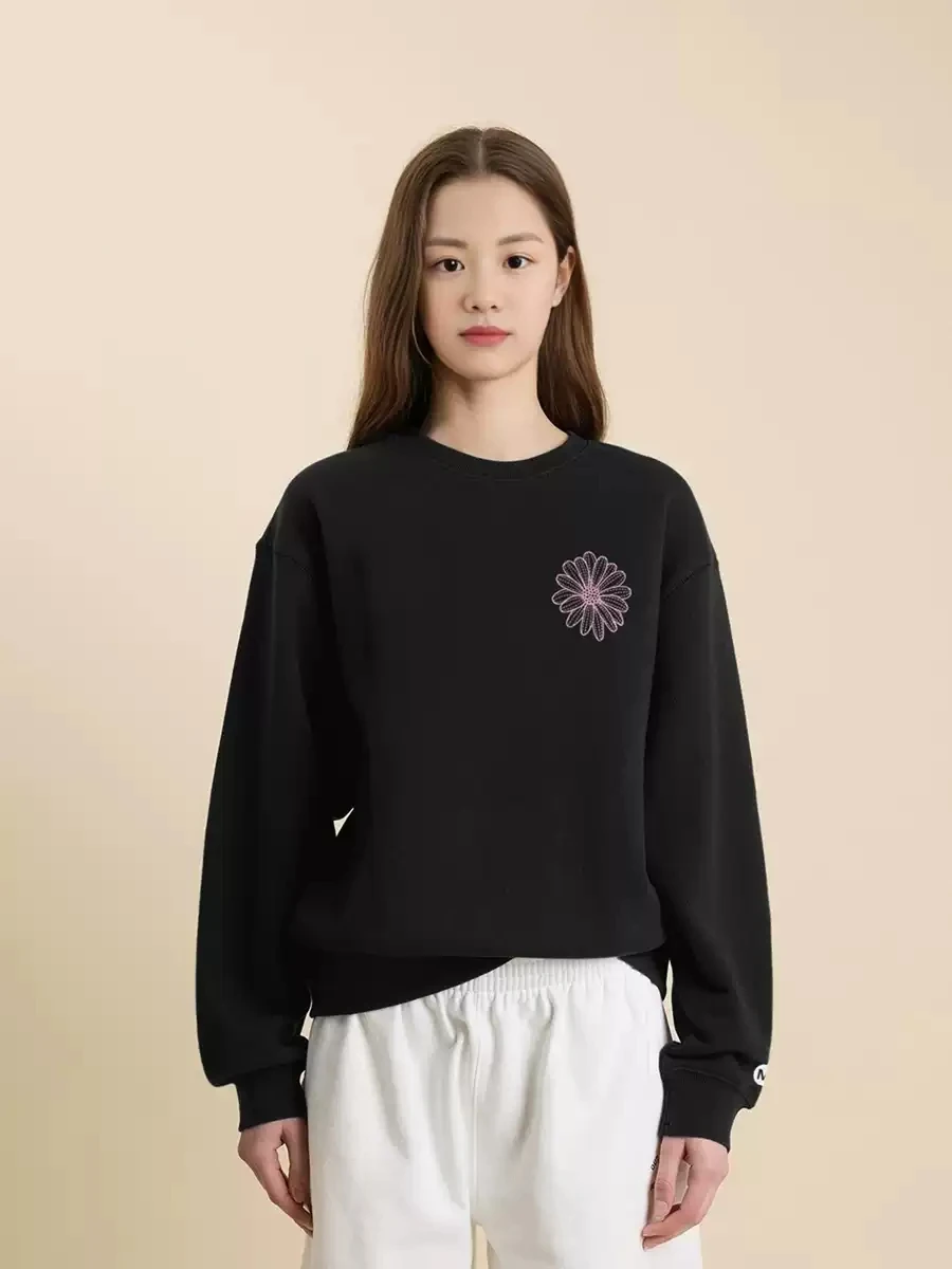 Women's pullover MARDI MODA brand crew neck daisy pattern sweater women's 2024 new high-quality autumn and winter loose coat