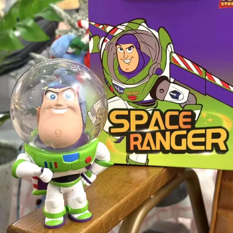 토이 스토리 버즈 라이트 이어 버블 머리띠 액션 피규어 데스크탑 디스플레이 모델 생일 발렌타인 데이 선물 Collectible Toy