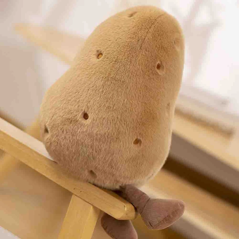 Large Potato Stuffed Animal - Kawaii Potato Plush - Plushy And Squishy Food Pillow Toy - Cute Plushie Toys Gift